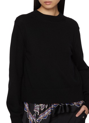  - SACAI - Paisley Hem Wool Top