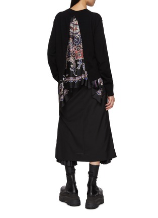 Figure View - Click To Enlarge - SACAI - Paisley Hem Wool Top