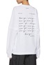 Back View - Click To Enlarge - SACAI - Tears Miss You Printed Long Sleeve Cotton T-Shirt