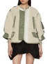 Main View - Click To Enlarge - SACAI - Faux Shearling Blouson Jacket