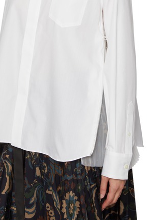 - SACAI - Pleated Zip Sides Shirt