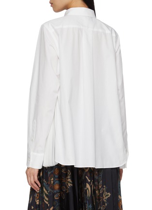 Back View - Click To Enlarge - SACAI - Pleated Zip Sides Shirt