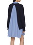 Back View - Click To Enlarge - SACAI - Hybrid Cotton Knit Shirt Dress
