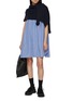 Figure View - Click To Enlarge - SACAI - Hybrid Cotton Knit Shirt Dress