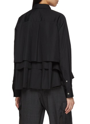 Back View - Click To Enlarge - SACAI - Three Tiered Cotton Poplin Shirt