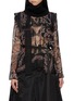 Main View - Click To Enlarge - SACAI - Paisley Print Scarf Draped Blouse