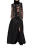 Figure View - Click To Enlarge - SACAI - Paisley Print Scarf Draped Blouse