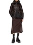 Figure View - Click To Enlarge - SACAI - Puffer Insert Leather Blouson Jacket