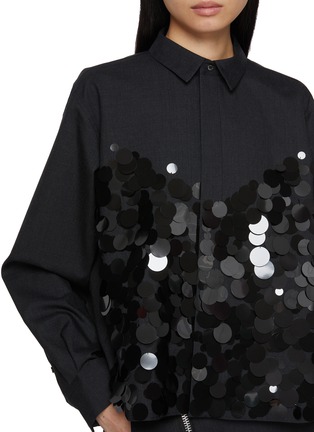  - SACAI - Sequin Embellished Shirt