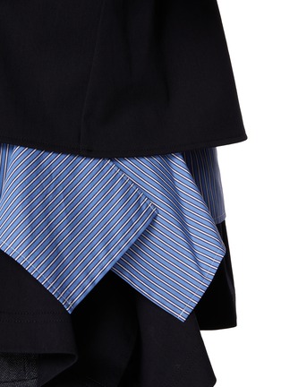  - SACAI - Hybrid Shirt Layered Cotton T-Shirt