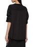 Back View - Click To Enlarge - SACAI - Hybrid Pinstripe Back Knit Top