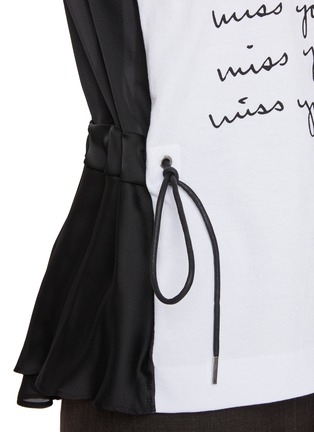  - SACAI - Hybrid Miss You Cotton T-Shirt