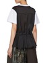 Back View - Click To Enlarge - SACAI - Hybrid Miss You Cotton T-Shirt