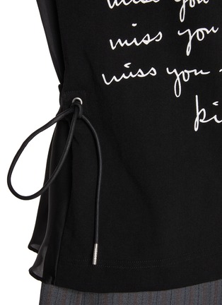  - SACAI - Hybrid Miss You Cotton T-Shirt