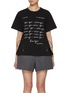 Main View - Click To Enlarge - SACAI - Hybrid Miss You Cotton T-Shirt