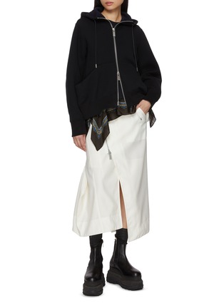 Figure View - Click To Enlarge - SACAI - Front Zip Mermaid Midi Skirt