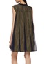 Back View - Click To Enlarge - SACAI - Chiffon Back Cotton Mini Dress