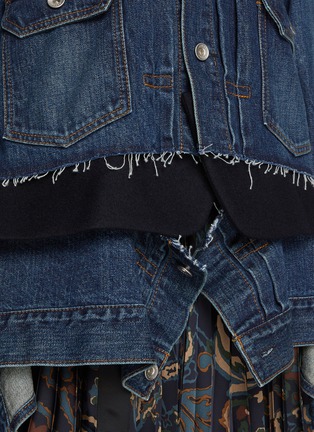  - SACAI - Deconstructed Hybrid Blazer Dark Wash Denim Jacket