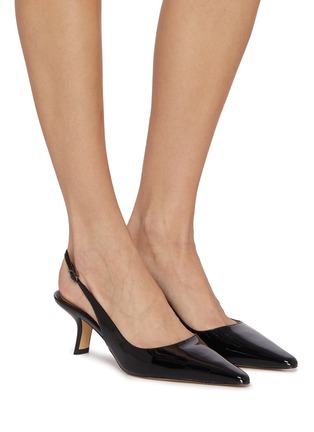 Figure View - Click To Enlarge - SAM EDELMAN - Bianka 60 Patent Leather Sling Pumps