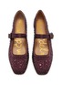 Figure View - Click To Enlarge - SAM EDELMAN - Michaela Embellished Satin Mary Jane Flats
