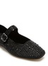 Detail View - Click To Enlarge - SAM EDELMAN - Michaela Embellished Satin Mary Jane Flats