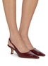 Figure View - Click To Enlarge - SAM EDELMAN - Bianka 60 Patent Leather Sling Pumps