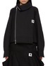 Main View - Click To Enlarge - SACAI - x Carhartt Asymmetrical Zip Knit Blouson Jacket