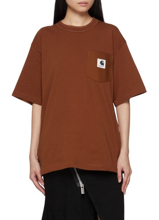 Main View - Click To Enlarge - SACAI - X Carhartt WIP Cotton Jersey T-Shirt