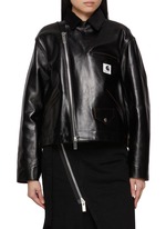 SACAI | X Carhartt WIP Leather Jacket | Women | Lane Crawford