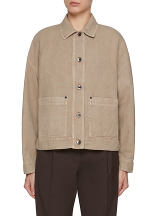 Main View - Click To Enlarge - BRUNELLO CUCINELLI - Button Up Jacket