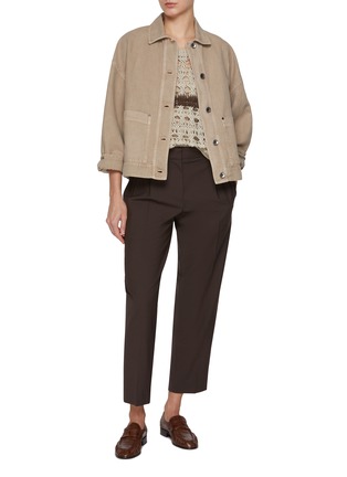 Figure View - Click To Enlarge - BRUNELLO CUCINELLI - Button Up Jacket