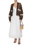 Figure View - Click To Enlarge - BRUNELLO CUCINELLI - Flared Cotton Maxi Dress