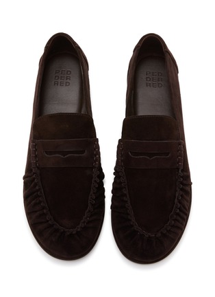Detail View - Click To Enlarge - PEDDER RED - Molly Suede Loafers