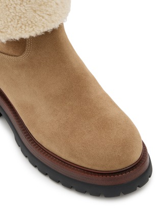 Detail View - Click To Enlarge - PEDDER RED - Garcia 50 Suede Shearling Ankle Boots