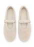 Detail View - Click To Enlarge - PEDDER RED - Blake Shearling Mary Jane Flats
