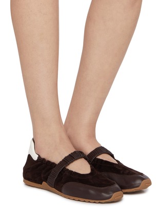 Figure View - Click To Enlarge - PEDDER RED - Sammy Suede Leather Flats