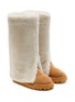 Figure View - Click To Enlarge - PEDDER RED - Talia Suede Shearling Knee High Boots