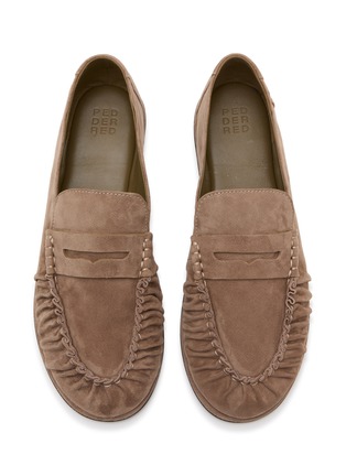Detail View - Click To Enlarge - PEDDER RED - Molly Suede Loafers