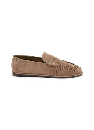 Main View - Click To Enlarge - PEDDER RED - Molly Suede Loafers