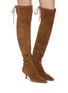 Figure View - Click To Enlarge - PEDDER RED - Sophia 60 Suede Thigh High Boots