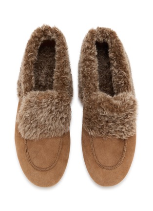 Detail View - Click To Enlarge - PEDDER RED - Turner Suede Shearling Ankle Boots