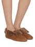 Figure View - Click To Enlarge - PEDDER RED - Turner Suede Shearling Ankle Boots