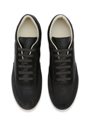 Detail View - Click To Enlarge - COMMON PROJECTS - Minimal Leather Suede Men's Sneakers