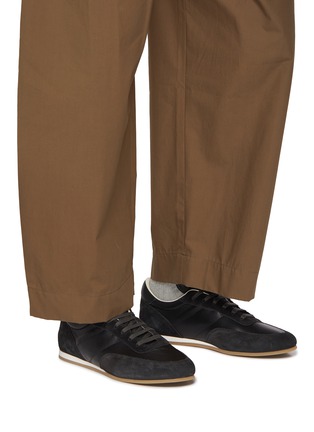 Figure View - Click To Enlarge - COMMON PROJECTS - Minimal Leather Suede Men's Sneakers