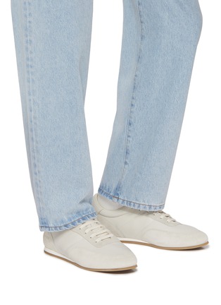 Figure View - Click To Enlarge - COMMON PROJECTS - Minimal Leather Suede Men's Sneakers