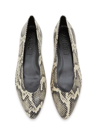 Detail View - Click To Enlarge - AEYDE - Ellie Snake Print Leather Flats