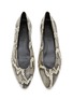 Detail View - Click To Enlarge - AEYDE - Ellie Snake Print Leather Flats