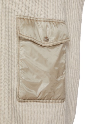  - HERNO - Hybird Knit Zip Up Wool Jacket