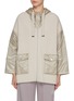 Main View - Click To Enlarge - HERNO - Hybird Knit Zip Up Wool Jacket