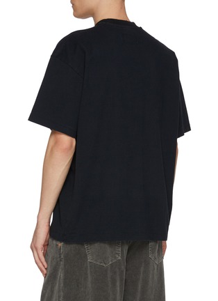 Back View - Click To Enlarge - DOUBLET - Crow Villain Magazine Cover Print Cotton T-Shirt